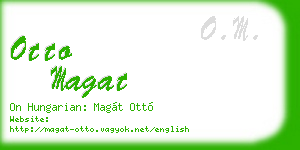 otto magat business card